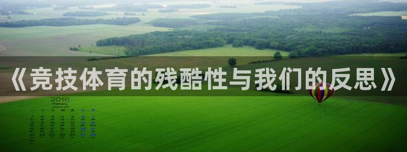 《竞技体育的残酷性与我们的反思》